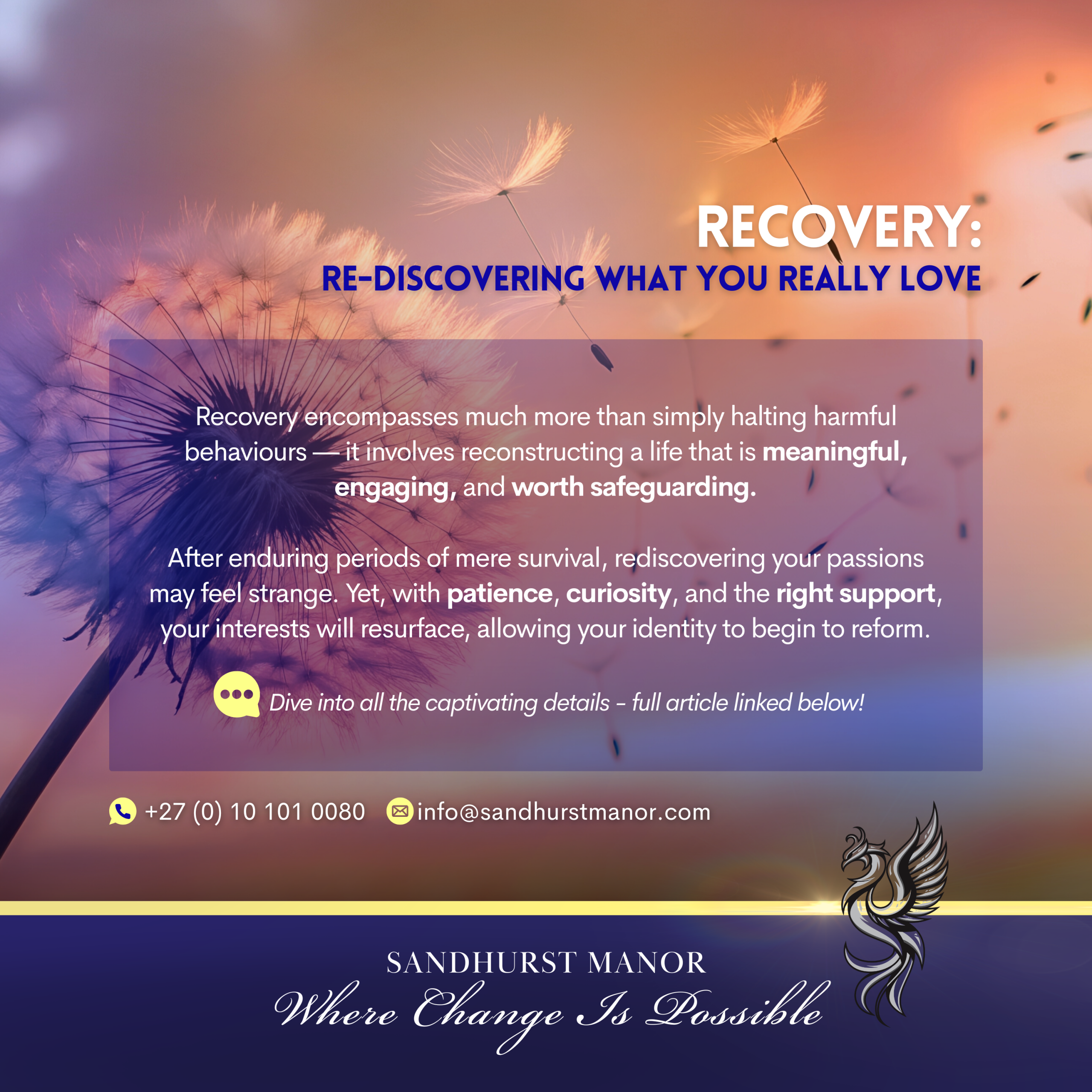 Recovery Tips & Tools: Rediscovering What You Love in Addiction Recovery | Sandhurst Manor